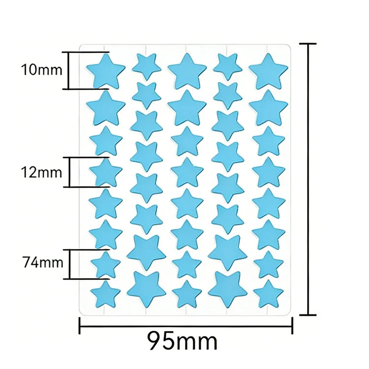 Lindas pegatinas con parches para espinillas